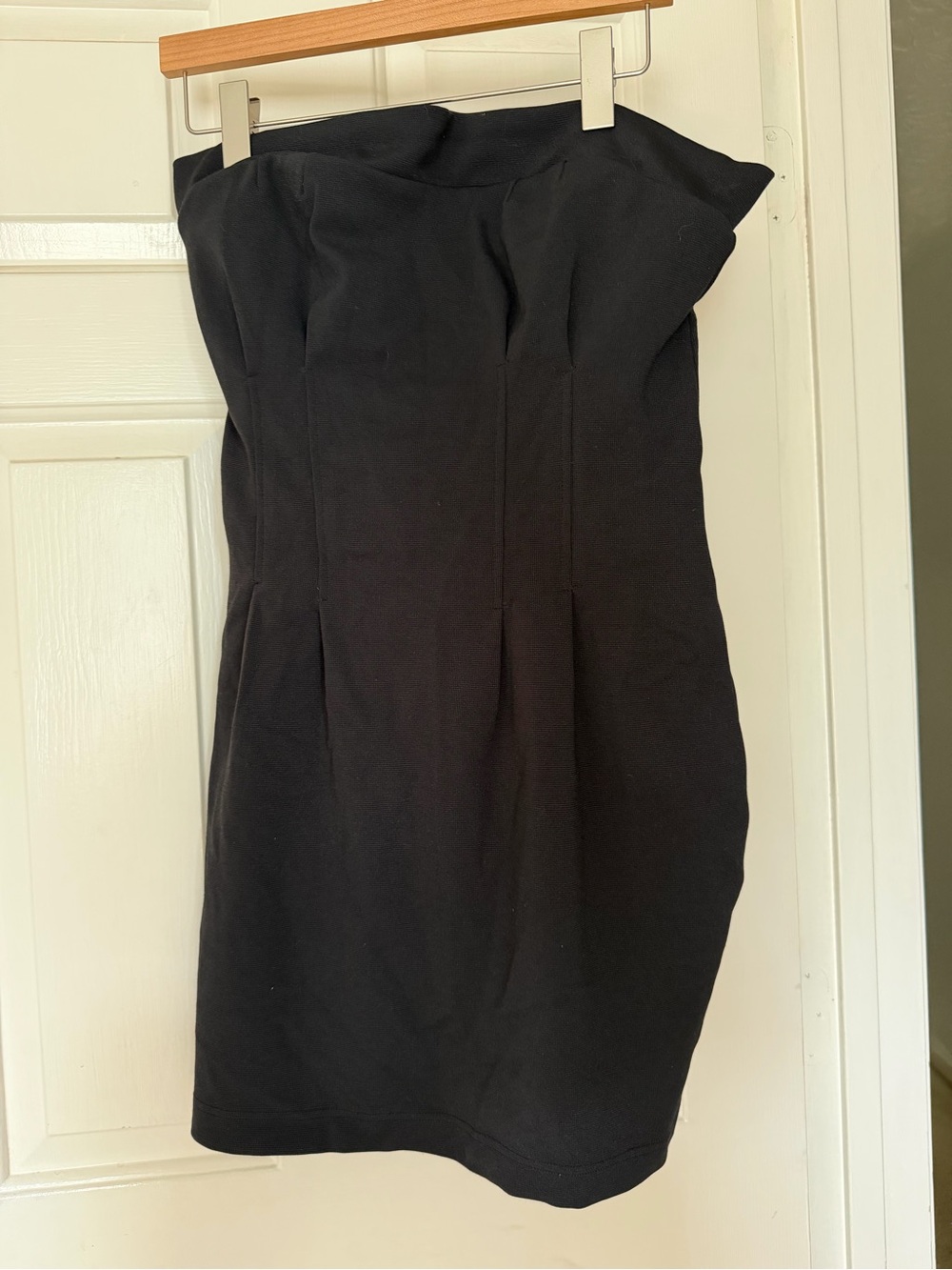 Anthropologie Strapless Black Sheath Dress